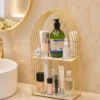 2-Layer Arc Design Cosmetic Organizer & Washroom Rack