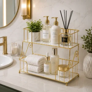 Bathroom Organizer Countertop Rack