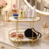 2 layer Trolley Shape Makeup Storage Stand 3