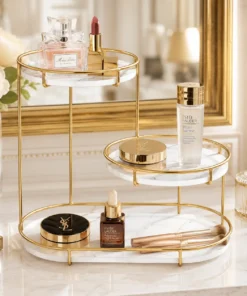Alternative view of 3-Tier Makeup and Cosmetic Organizer