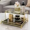 Double Layer Premium Organizer – Elegant Storage Solution for Cosmetics, Jewelry & More (1)