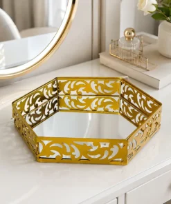 Alternative view of Luxury Hexagonal Makeup Vanity Organizer