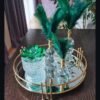 Luxury Makeup Organizer Mirror Tray for Cosmetics Stylish Storage Solution 3 1