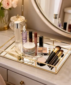 Luxury Makeup Organizer Tray for cosmetics and beauty essentials