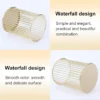 Makeup Brush Pen Organizer – Modern Metal Cosmetic Storage 2 1