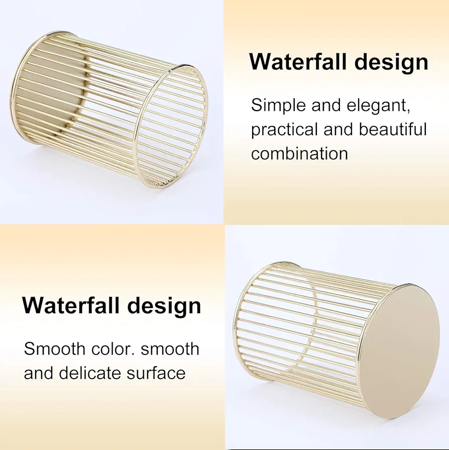 Makeup Brush & Pen Organizer – Modern Metal Cosmetic Storage - Image 5