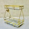 2 Layers Butterfly Makeup Organizer Premium Metal Cosmetic Organizer for Vanity Beauty Storage 1