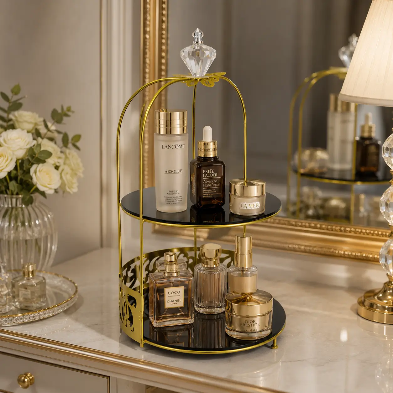 2-Tier Butterfly cage Vanity Organizer - Image 4