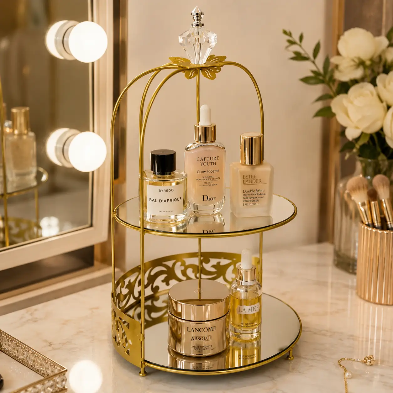 2-Tier Butterfly cage Vanity Organizer - Image 6