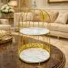 Premium Butterfly Design Gold Makeup Organizer 3