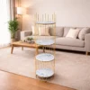 corner shelf for living room modern design in Pakistan