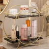 2 tier cosmetic storage organizer for makeup skincare perfumes and beauty essentials